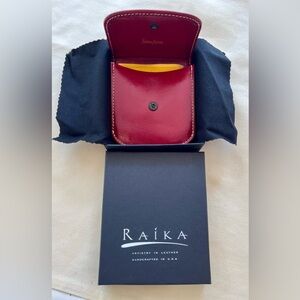 Vintage Raika Leather Pocket Wallet, New With Tags